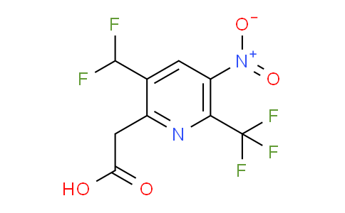 3-(Difluoromethyl)-5-nitro-6-(trifluoromethyl)pyridine-2-acetic acid