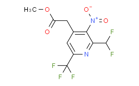 AM68064 | 1361856-35-0 | Methyl 2-(difluoromethyl)-3-nitro-6-(trifluoromethyl)pyridine-4-acetate