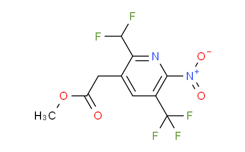AM68078 | 1361856-39-4 | Methyl 2-(difluoromethyl)-6-nitro-5-(trifluoromethyl)pyridine-3-acetate