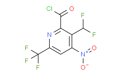 3-(Difluoromethyl)-4-nitro-6-(trifluoromethyl)pyridine-2-carbonyl chloride