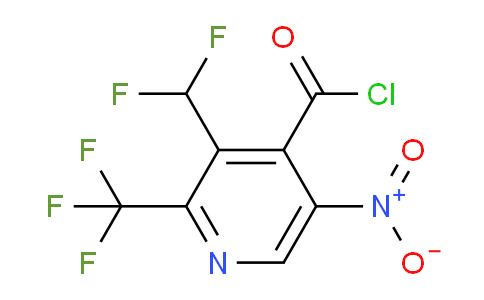 3-(Difluoromethyl)-5-nitro-2-(trifluoromethyl)pyridine-4-carbonyl chloride
