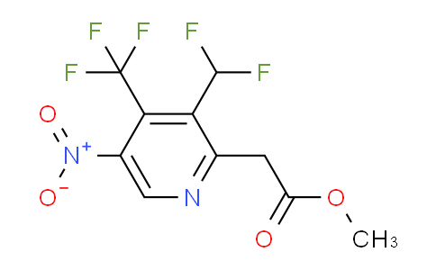 Methyl 3-(difluoromethyl)-5-nitro-4-(trifluoromethyl)pyridine-2-acetate