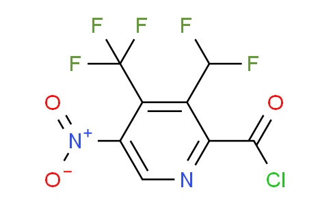 3-(Difluoromethyl)-5-nitro-4-(trifluoromethyl)pyridine-2-carbonyl chloride