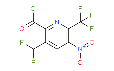 3-(Difluoromethyl)-5-nitro-6-(trifluoromethyl)pyridine-2-carbonyl chloride