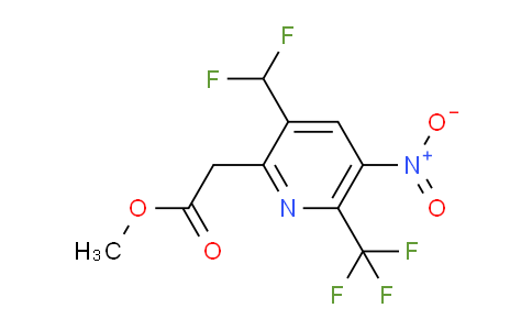 AM68096 | 1361879-41-5 | Methyl 3-(difluoromethyl)-5-nitro-6-(trifluoromethyl)pyridine-2-acetate