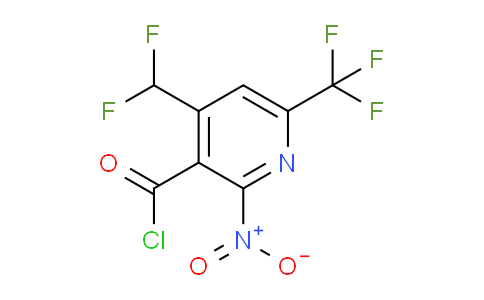 4-(Difluoromethyl)-2-nitro-6-(trifluoromethyl)pyridine-3-carbonyl chloride