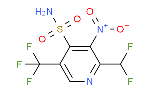 2-(Difluoromethyl)-3-nitro-5-(trifluoromethyl)pyridine-4-sulfonamide