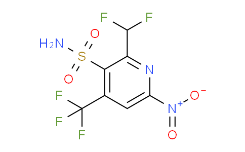 2-(Difluoromethyl)-6-nitro-4-(trifluoromethyl)pyridine-3-sulfonamide