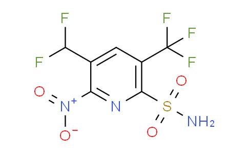 3-(Difluoromethyl)-2-nitro-5-(trifluoromethyl)pyridine-6-sulfonamide