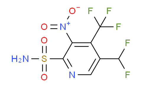5-(Difluoromethyl)-3-nitro-4-(trifluoromethyl)pyridine-2-sulfonamide
