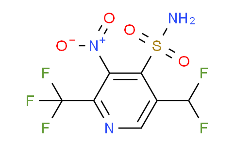 5-(Difluoromethyl)-3-nitro-2-(trifluoromethyl)pyridine-4-sulfonamide