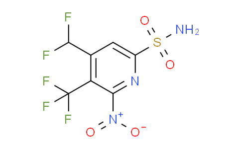 4-(Difluoromethyl)-2-nitro-3-(trifluoromethyl)pyridine-6-sulfonamide
