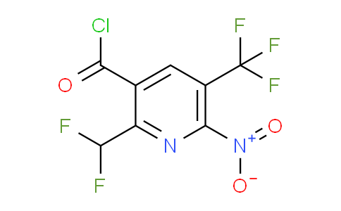 2-(Difluoromethyl)-6-nitro-5-(trifluoromethyl)pyridine-3-carbonyl chloride