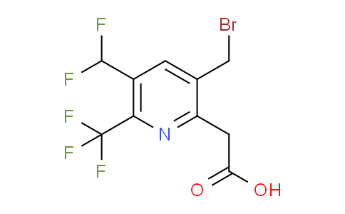 3-(Bromomethyl)-5-(difluoromethyl)-6-(trifluoromethyl)pyridine-2-acetic acid