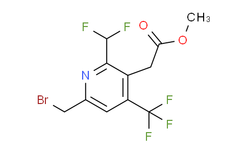 Methyl 6-(bromomethyl)-2-(difluoromethyl)-4-(trifluoromethyl)pyridine-3-acetate