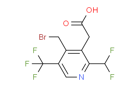 4-(Bromomethyl)-2-(difluoromethyl)-5-(trifluoromethyl)pyridine-3-acetic acid