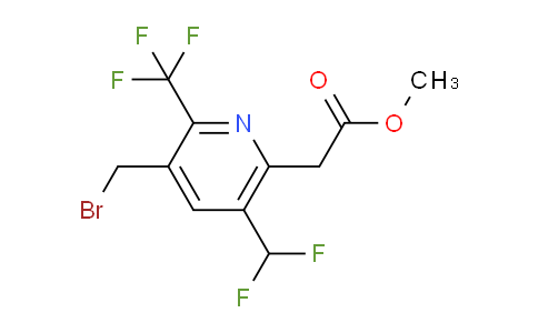 Methyl 3-(bromomethyl)-5-(difluoromethyl)-2-(trifluoromethyl)pyridine-6-acetate