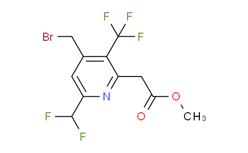 Methyl 4-(bromomethyl)-6-(difluoromethyl)-3-(trifluoromethyl)pyridine-2-acetate