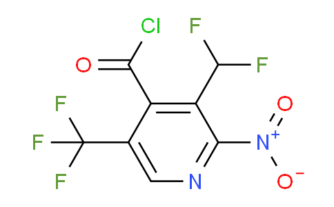 3-(Difluoromethyl)-2-nitro-5-(trifluoromethyl)pyridine-4-carbonyl chloride