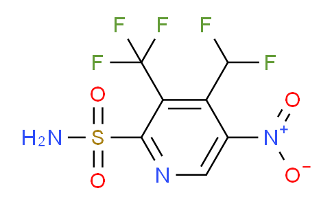 4-(Difluoromethyl)-5-nitro-3-(trifluoromethyl)pyridine-2-sulfonamide