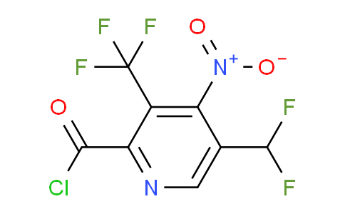 5-(Difluoromethyl)-4-nitro-3-(trifluoromethyl)pyridine-2-carbonyl chloride
