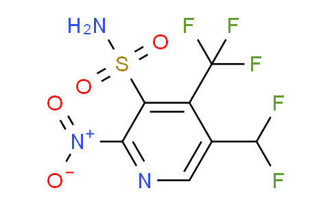 5-(Difluoromethyl)-2-nitro-4-(trifluoromethyl)pyridine-3-sulfonamide