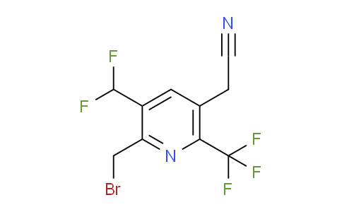 AM68254 | 1361792-28-0 | 2-(Bromomethyl)-3-(difluoromethyl)-6-(trifluoromethyl)pyridine-5-acetonitrile
