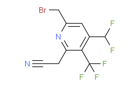 AM68256 | 1361735-14-9 | 6-(Bromomethyl)-4-(difluoromethyl)-3-(trifluoromethyl)pyridine-2-acetonitrile