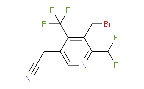 AM68264 | 1361883-25-1 | 3-(Bromomethyl)-2-(difluoromethyl)-4-(trifluoromethyl)pyridine-5-acetonitrile