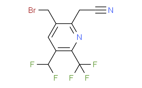 3-(Bromomethyl)-5-(difluoromethyl)-6-(trifluoromethyl)pyridine-2-acetonitrile