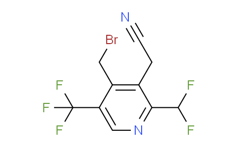 4-(Bromomethyl)-2-(difluoromethyl)-5-(trifluoromethyl)pyridine-3-acetonitrile