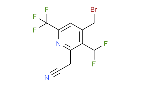 AM68282 | 1361792-42-8 | 4-(Bromomethyl)-3-(difluoromethyl)-6-(trifluoromethyl)pyridine-2-acetonitrile