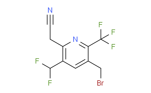 AM68302 | 1361792-35-9 | 3-(Bromomethyl)-5-(difluoromethyl)-2-(trifluoromethyl)pyridine-6-acetonitrile