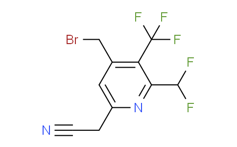 4-(Bromomethyl)-2-(difluoromethyl)-3-(trifluoromethyl)pyridine-6-acetonitrile