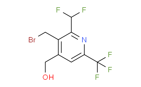 3-(Bromomethyl)-2-(difluoromethyl)-6-(trifluoromethyl)pyridine-4-methanol