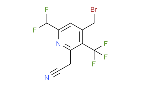 4-(Bromomethyl)-6-(difluoromethyl)-3-(trifluoromethyl)pyridine-2-acetonitrile