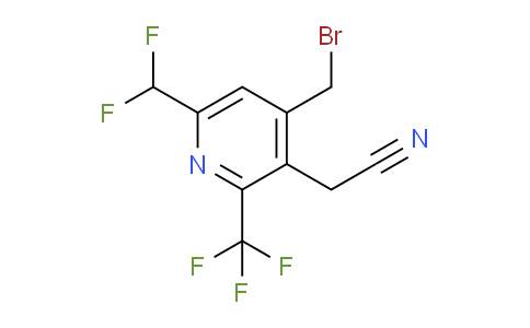 4-(Bromomethyl)-6-(difluoromethyl)-2-(trifluoromethyl)pyridine-3-acetonitrile