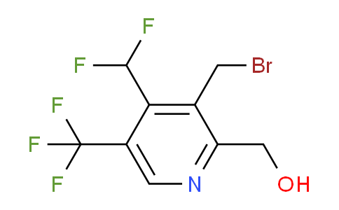 3-(Bromomethyl)-4-(difluoromethyl)-5-(trifluoromethyl)pyridine-2-methanol
