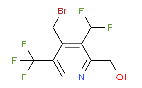 4-(Bromomethyl)-3-(difluoromethyl)-5-(trifluoromethyl)pyridine-2-methanol