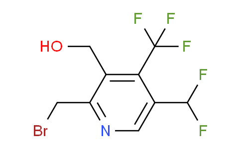 2-(Bromomethyl)-5-(difluoromethyl)-4-(trifluoromethyl)pyridine-3-methanol