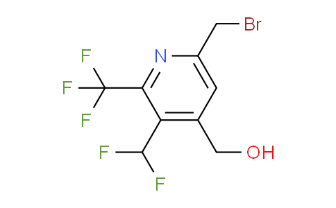 6-(Bromomethyl)-3-(difluoromethyl)-2-(trifluoromethyl)pyridine-4-methanol