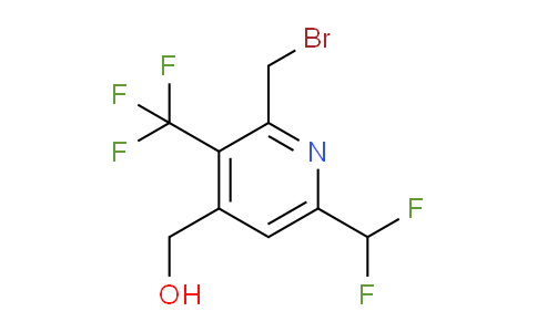 2-(Bromomethyl)-6-(difluoromethyl)-3-(trifluoromethyl)pyridine-4-methanol