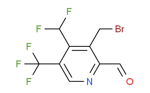 3-(Bromomethyl)-4-(difluoromethyl)-5-(trifluoromethyl)pyridine-2-carboxaldehyde