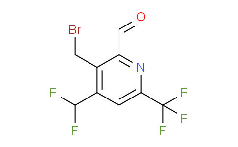 3-(Bromomethyl)-4-(difluoromethyl)-6-(trifluoromethyl)pyridine-2-carboxaldehyde