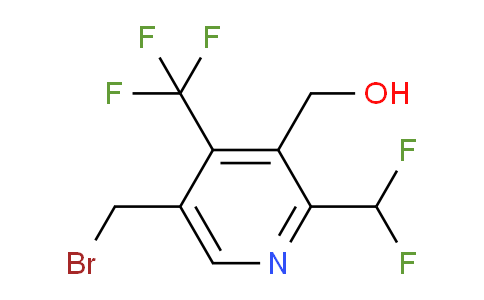 5-(Bromomethyl)-2-(difluoromethyl)-4-(trifluoromethyl)pyridine-3-methanol