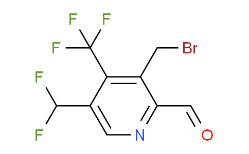 3-(Bromomethyl)-5-(difluoromethyl)-4-(trifluoromethyl)pyridine-2-carboxaldehyde