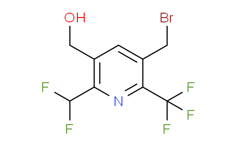 3-(Bromomethyl)-6-(difluoromethyl)-2-(trifluoromethyl)pyridine-5-methanol