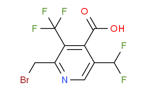 2-(Bromomethyl)-5-(difluoromethyl)-3-(trifluoromethyl)pyridine-4-carboxylic acid