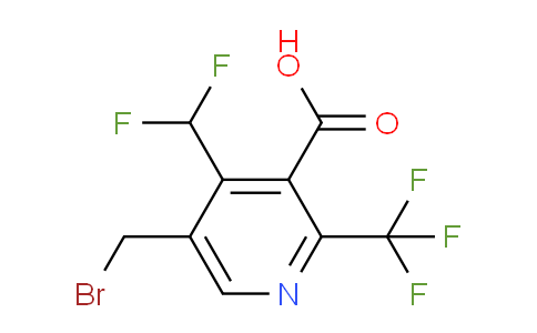 5-(Bromomethyl)-4-(difluoromethyl)-2-(trifluoromethyl)pyridine-3-carboxylic acid