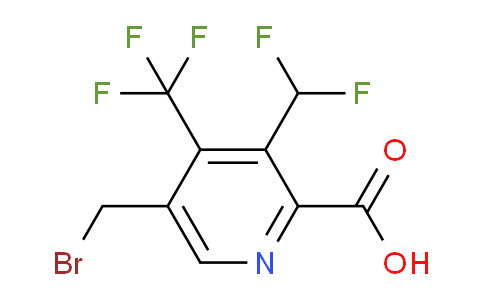 5-(Bromomethyl)-3-(difluoromethyl)-4-(trifluoromethyl)pyridine-2-carboxylic acid